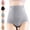 Gray, variant on Breathable Underwear Women C Section High Waisted Tummy Control Moisture-Wicking Brief Underwear,plus size Panties L