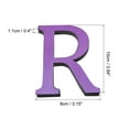 thumbnail image 2 of 3D Acrylic Alphabet Mirror Wall Stickers Letter R Self-Adhesive Home Decor Letter Sign Art Sticker Decal Rose Red, 2 of 6