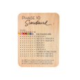 thumbnail image 2 of Tablero de puntuación Phase Ten 2025 Nuevo tablero de puntuación Phase Ten de madera con 8 clavijas de colores para juegos de cartas de mesa para, 2 of 9