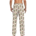 thumbnail image 2 of GZHJMY Pajama Pants for Men - Aloha Dancing Tiki, Loose Lightweight PJs Lounge Sleep Bottoms with Pockets Drawstring, Pajama Bottoms for Home and Rest, Large, 2 of 7