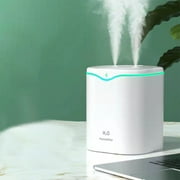 UAEBM 2L Humidifiers for Bedroom Large Room Homeï¼ Cool and Warm for Mist Top Desk Humidifiers Essential Oil Diffuserï¼ Quiet with Adjustable Mist White