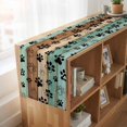 thumbnail image 6 of Table Runners 90 Inches Long Dress Scarves, Teal Blue Brown Farmhouse Coffee/Dining/Kitchen Table Runner for Living Room, Rustic Farmhouse Dog Paw Vintage 13x90 Inch, 6 of 9