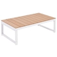 thumbnail image 4 of vidaXL 4 Piece Garden Lounge Set with Cushions Aluminium and WPC, 4 of 10