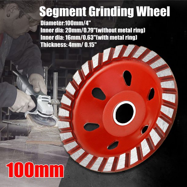 4" Diamond Cup Grinding Wheel Sanding Disc for Angle Grinder, for