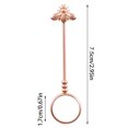thumbnail image 4 of Soporte de anillo ajustable manos libres con clip de anillo Perchero universal de latón para joyería de mano, 17 mm, oro rosa Yuarrent HA003789-03, 4 of 6