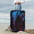 thumbnail image 7 of Pofeuu Futuristic Purple Panther Print Luggage Suitcase Cover Protector Luggage Washable Covers Aesthetic for 18/24/28/32 inch Luggage（No luggage included）-Small, 7 of 7