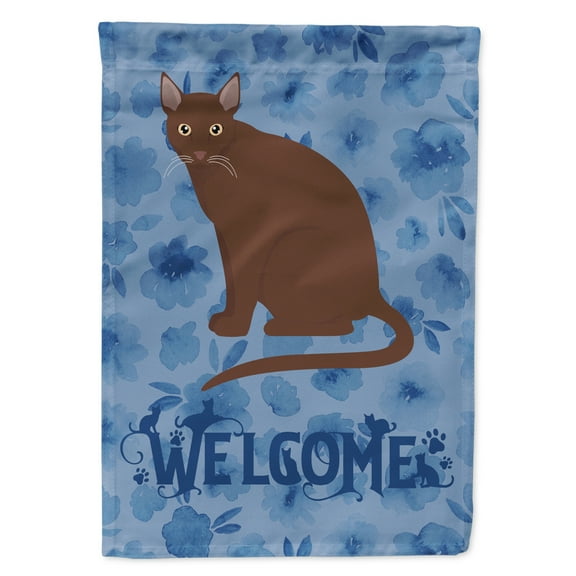Raas Cat Welcome Flag Canvas House Size