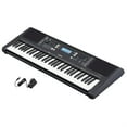 Yamaha PSRE373 61Key Digital Music Piano Portable Keyboard With Power