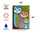 thumbnail image 2 of Toland Home Garden Owl Family Bird Owl Flag Double Sided 28x40 Inch, 2 of 5