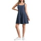 thumbnail image 2 of VESTIDO DE MEZCLILLA PARA MUJER INSPIRE CHIC, ESCOTE CUADRADO, A-LINE, CASUAL, MINI DRESS TALLA S AZUL OSCURO, 2 of 6