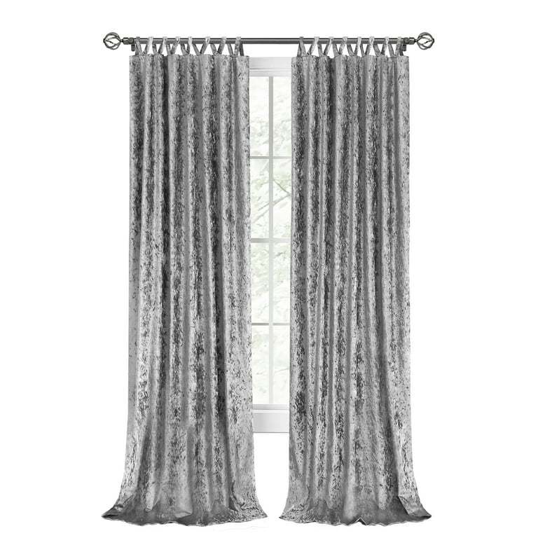 Achim Harper Criss-Cross Window Curtain Panel - 50x84 Grey
