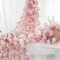 thumbnail image 3 of SEELOK 4pcs Artificial Cherry Blossom Flower Vines Hanging Silk Flowers Garland for Outdoors Wedding Party Decor, 3 of 8