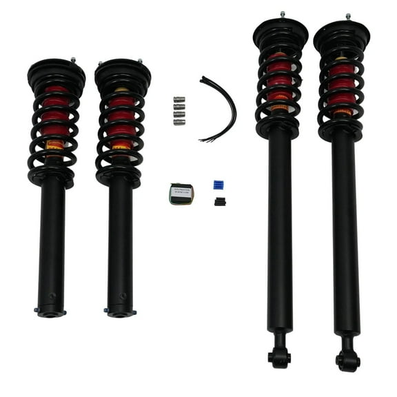 Strutmasters Air Suspension Conversion Kit compatible w/Mercedes-Benz S350 (RWD) 2012-2013 4 Wheel Conversion Kit With Light Fix (MU14FM)