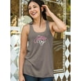 thumbnail image 2 of Mothers Day Pink White Text Racerback Tank Women -Image by Shutterstock, Female XX-Large, 2 of 4