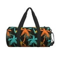 thumbnail image 2 of Gaeub Palm Trees Lightweight Travel Cylinder Bag Gym Tote Bag Sports Training Duffle Bag with Pockets and Straps, 2 of 8