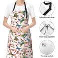 thumbnail image 6 of Uemuo Watercolor Floral With Butterflies Pattern Waterproof Apron Adjustable Dishwasher Apron- Apron for Women Men Heavy Duty Work Apron for Dishwashing Chemical Lab, 6 of 9