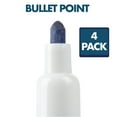 thumbnail image 3 of Quartet Low Odor Dry-Erase Markers, Bullet Tip, Assorted Classic Colors, 4 Pack, 3 of 6