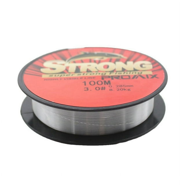 Hilo de Pescar de Nailon Transparente de 100 M, Hilo de Pescar Rojo, Hilo Principal, Hilo Secundario, Hilo de Pescar, Número de Línea 0,8, Transparente