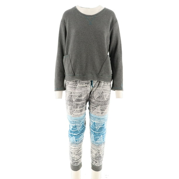 cuddl duds regular fleecewear stretch jogger pajama set