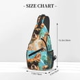 thumbnail image 2 of Lsque Funny Swimming Chihuahua Pattern Cross Chest Bag Diagonally – Premium Durable Front Chest Sling with Adjustable Padded Strap, High-Capacity Storage, 2 of 8