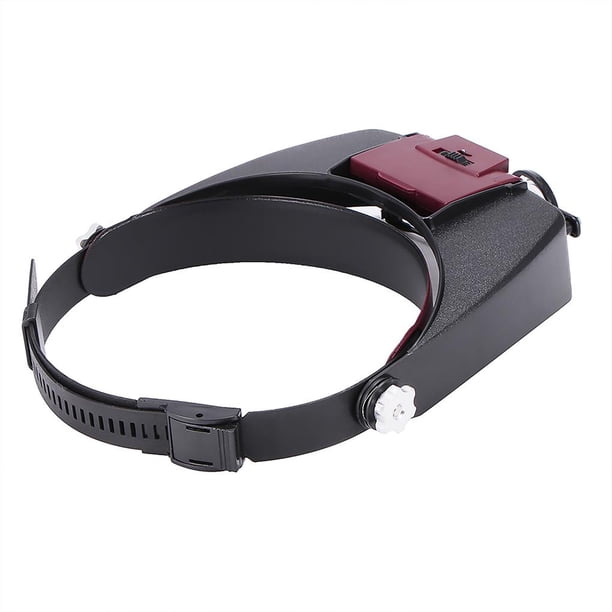 Naiovety Herramientas de reparación de lupa de cabeza, lupa de cabeza, joyería ajustable, auriculares de identificación, lupas prácticas, Conjuntos de muebles de dormitorio