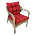 thumbnail image 5 of TOPCHANCES Indoor/Outdoor Chair Cushions 42'' x 21'' x 3", Waterproof Tufted Thick Patio Wicker Chair Seat Cushion Rocking Chair Cushion (Red, Set of 1), 5 of 9