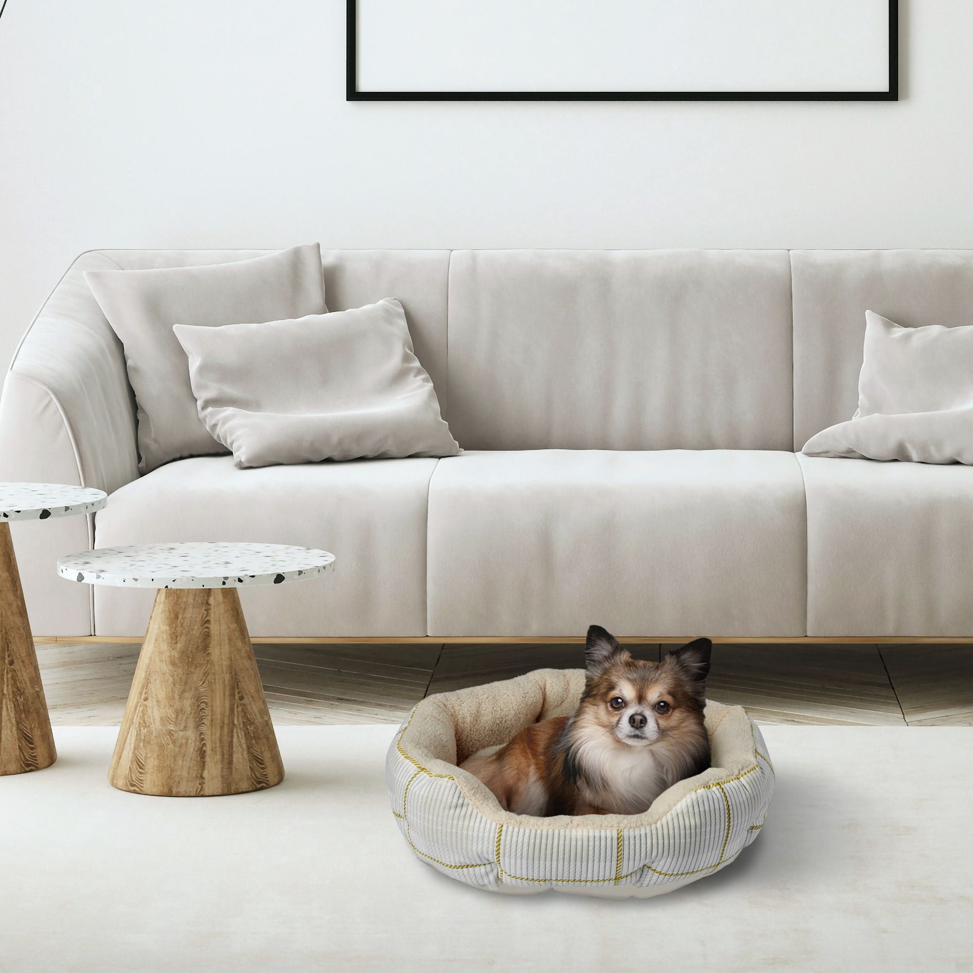 Vibrant Life Cuddler Small Cat / Dog Bed, Tan