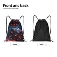thumbnail image 4 of Bingfone Cosmic Red Sparkle Dice Drawstrings Backpacks Bags for Men Women Gym Drawstrings Bag-Small, 4 of 8