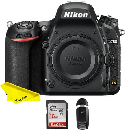 Nikon D750 DSLR Camera (Body Only) with Free BuzzPhoto Accessories