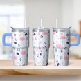 thumbnail image 2 of 20OZ Flamingo Tumbler with Handle Leak Resistant Mug Cup Great Gifts for Women Flamingo Lovers Ideal for Birthday Christmas Celebrations Daily Hydration, 2 of 6