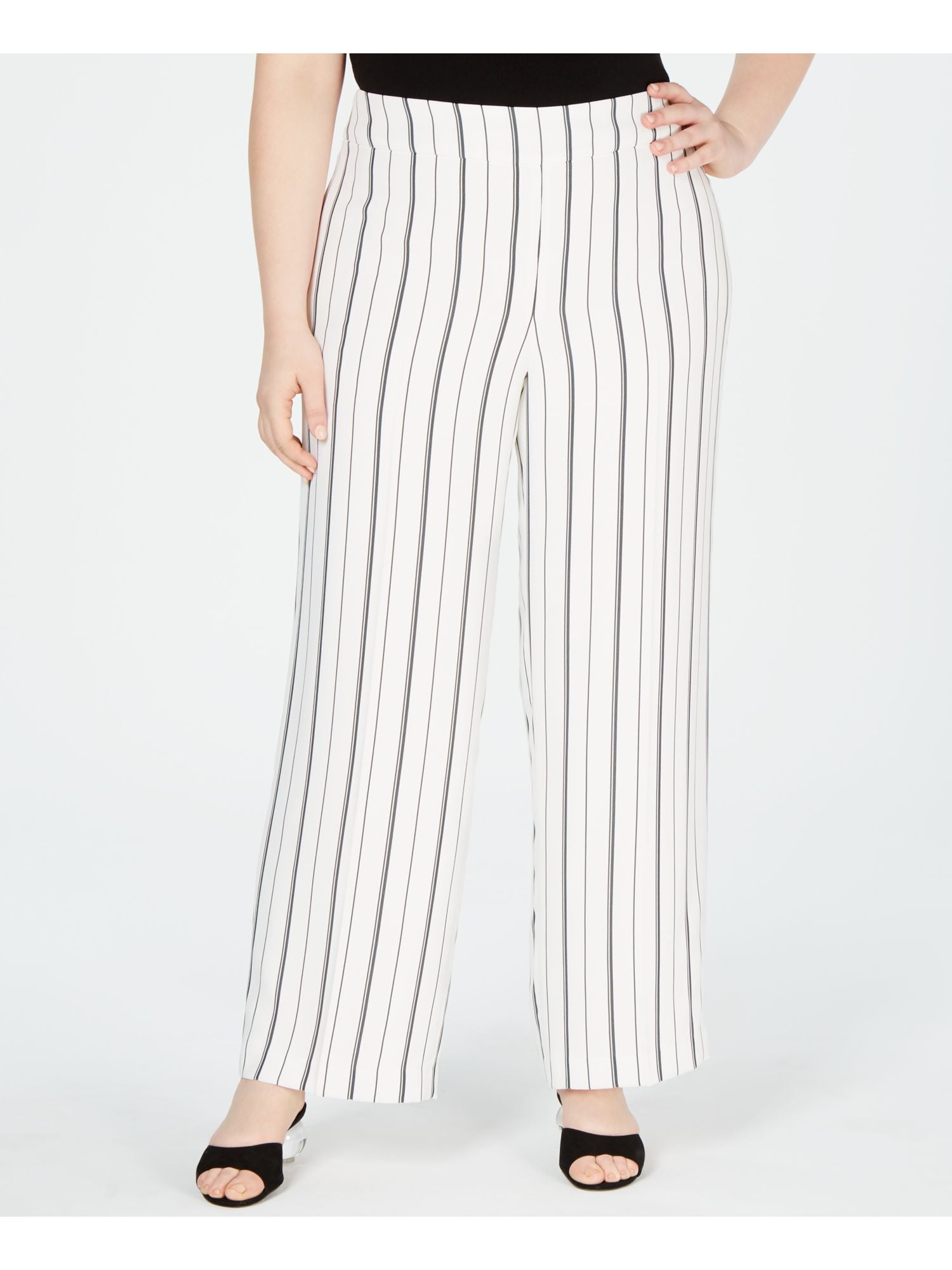 white striped pants