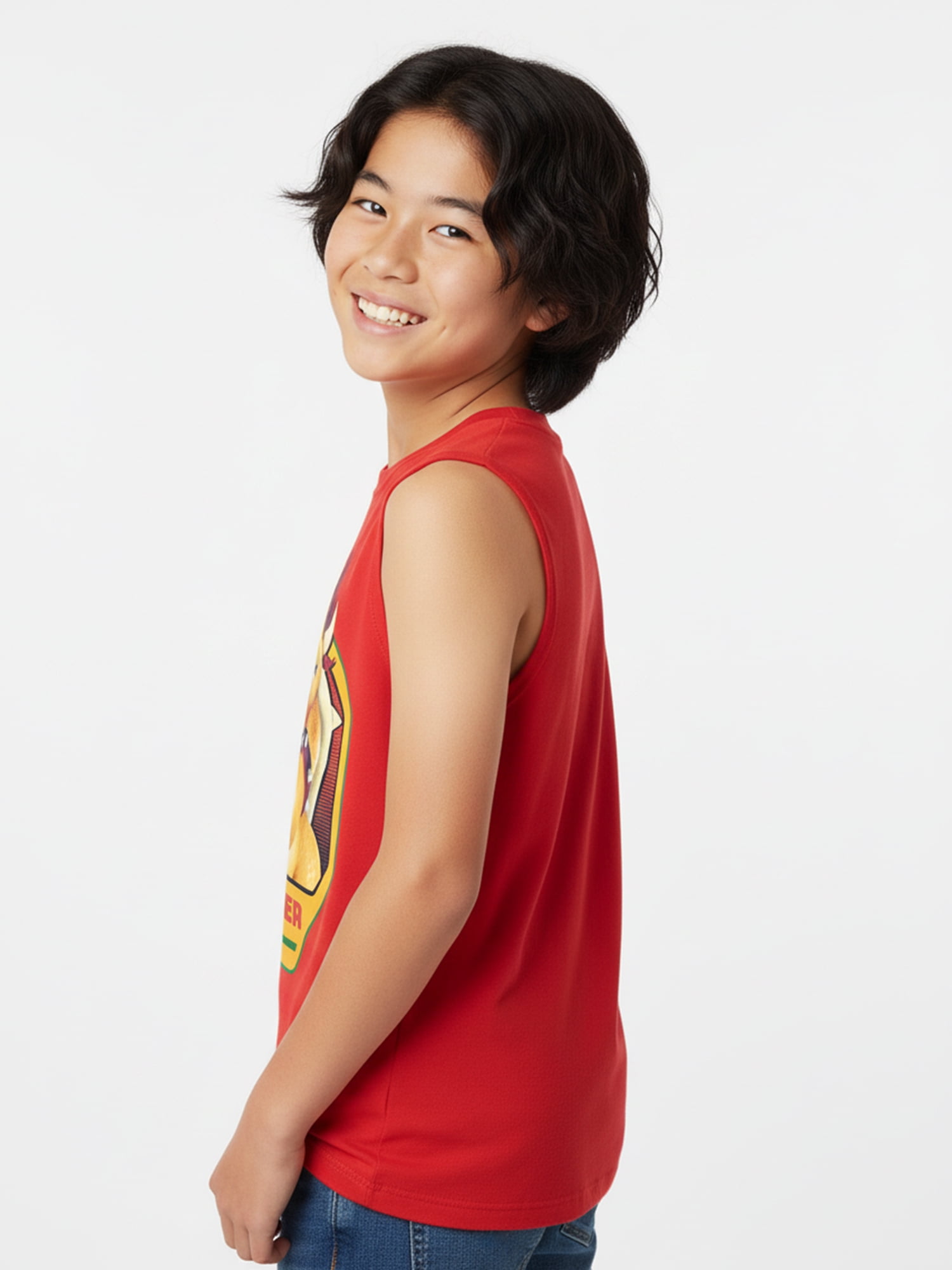 Super Mario Galaxy Movie Boys Bowser Graphic Muscle Tank Top, Sizes 4-18