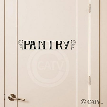 2' White Self Seal - Pantry Vinyl Lettering Self Adhesive Decal Sticker (4