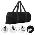 thumbnail image 3 of Fotbe Black Bolsa Deportiva de Lona Plegable con Estampado, Bolsa de Gimnasio con Bolsillo Seco/Húmedo, Bolsa de Viaje Ultraligera de Gran Capacidad, 3 of 6