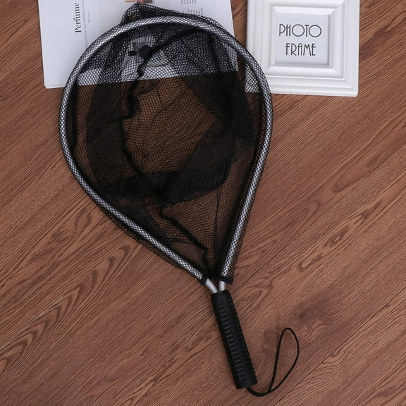 Niceauty 2Pcs Fish Landing Net Portable Sturdy Handle Suitable for Lake and Pond Fishing