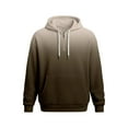 thumbnail image 3 of XIAONU Mens Waffle Knit Hoodie Long Sleeve Drawstring Half Zip Pullover Top Cozy Casual Everyday Hoodies, 3 of 3
