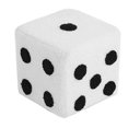 thumbnail image 1 of Foot Stool Soft Comfortable Simple Warm Sturdy Base Cube Stool for Home Living Room Bedroom White 20x20x20cm, 1 of 4