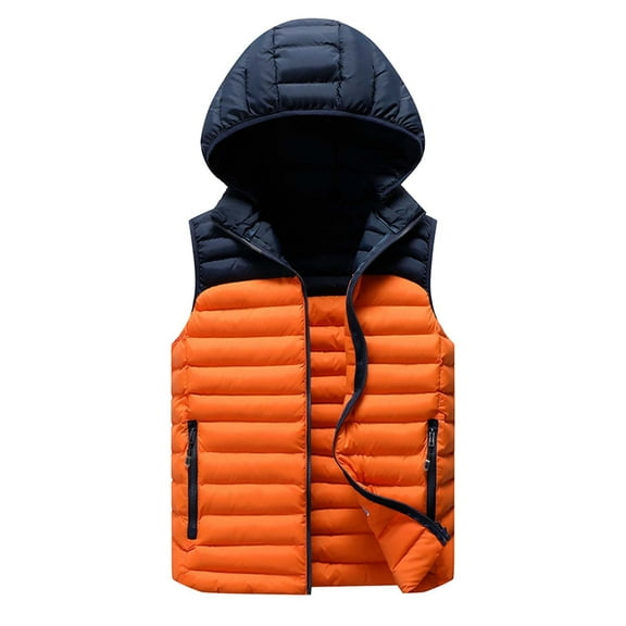 Puffer vest Mens Thickened Windproof And Warm Jacket Down Cotton Vest