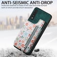 thumbnail image 2 of TECH CIRCLE For Samsung Galaxy A14 5G Case with Card Holder,PU Leather Floral Flip Kickstand Card Slots Case Double Magnetic Clasp Durable Shockproof Cover for Galaxy A14 5G 6.6" 2023,Green, 2 of 9