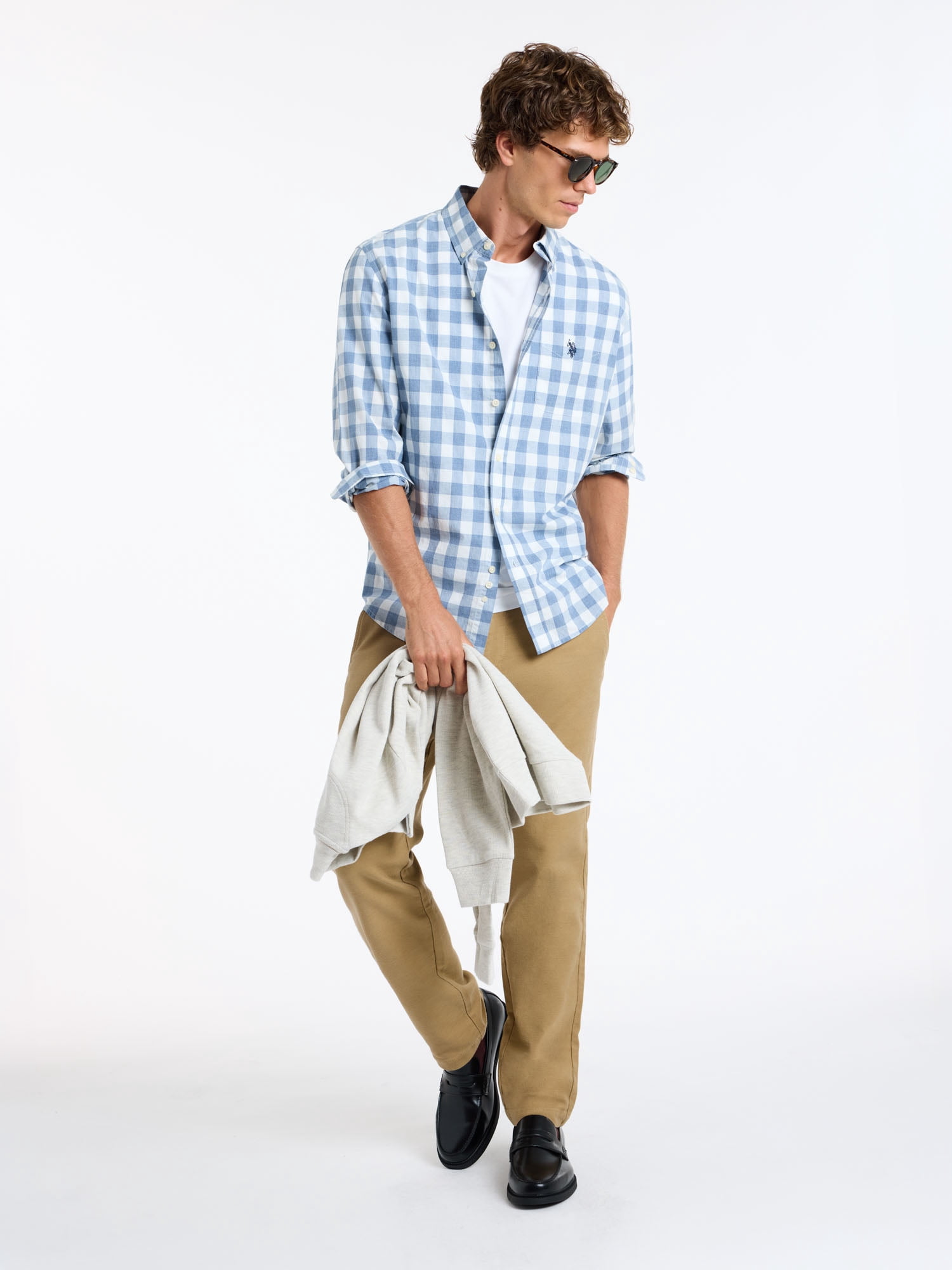 U.S. Polo Assn. Men's Classic Holiday Plaid Button-Down Shirt