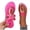 Hot Pink, variant on Womens Plus Size Flat Sandals Toe Loop Metal Buckle Comfort Outdoor Beach Slides Summer