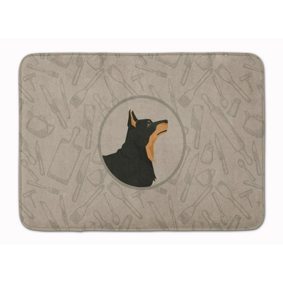 Lancashire Terrier In the Kitchen Machine Washable Memory Foam Mat