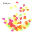 thumbnail image 1 of Juego de cuentas de pesca de plástico, 1500 Uds., forma ovalada, señuelos para peces, herramientas de aparejos, tres tamaños y cinco colores YUNYI BRAND Deportes, 1 of 8