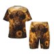 thumbnail image 1 of Balery Cute Cow Sunflower Field Conjunto de Pijama Infantil de Manga Corta con Estampado – Ropa de Dormir de Algodón Suave-Large, 1 of 5