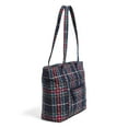 thumbnail image 2 of Vera Bradley Women's  Cotton Small Vera Tote Bag Tartan Plaid, 2 of 5