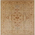 thumbnail image 1 of Ahgly Company Indoor Square Mid-Century Modern Chocolate Brown Oriental Area Rugs, 4' Square, 1 of 6