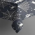 thumbnail image 3 of Spider Web Bats Halloween Pattern Rectangle Tablecloth 60"x84",Waterproof Polyester Rectangle Table Cloth, Wipeable Spillproof Polyester Tablecloth for Dining, Camping, Indoor and Outdoor, 3 of 5