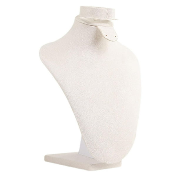 Expositor de joyas, soporte para regalos, organizador multifuncional de tela para collares y bustos XXS