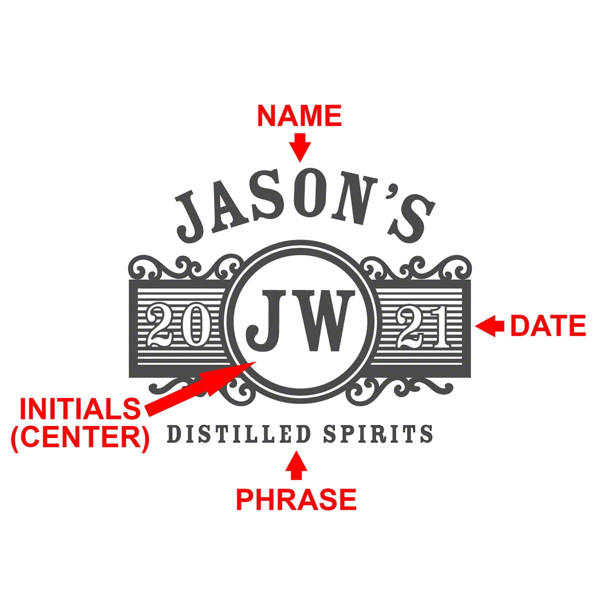 Marquee Personalized Carson Decanter Set with Eastham Glasses