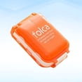 thumbnail image 4 of EeaseCA Double Layer 8 Compartments Pill Box Portable Plastic Pills Medicine Storage Case Box Container (Orange), 4 of 8